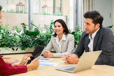 group of people in a business meeting